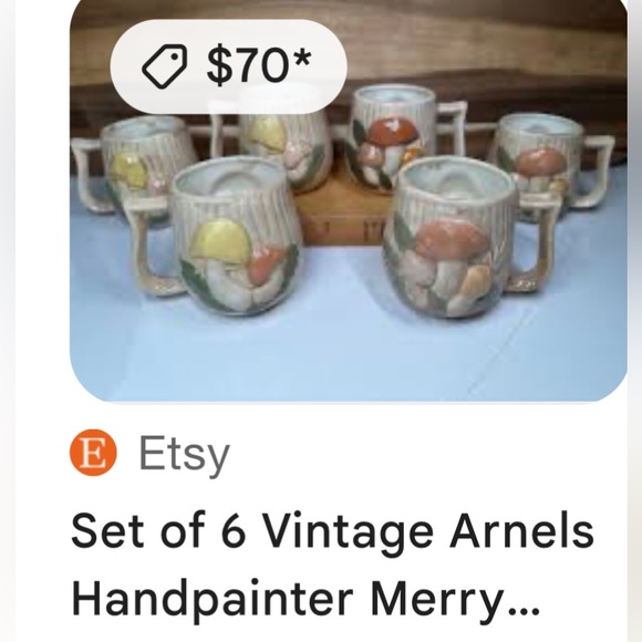 Vintage 1970 Arnels Pottery Mushroom Ceramic Kitchen Set - Picture 14 of 14